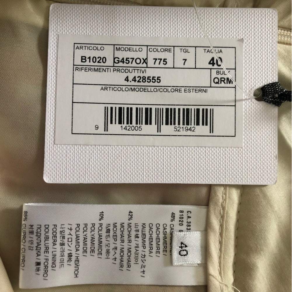 NWT Agnona Italy Cashmere Mohair Blend Striped Skirt Designer - Picture 8 of 8